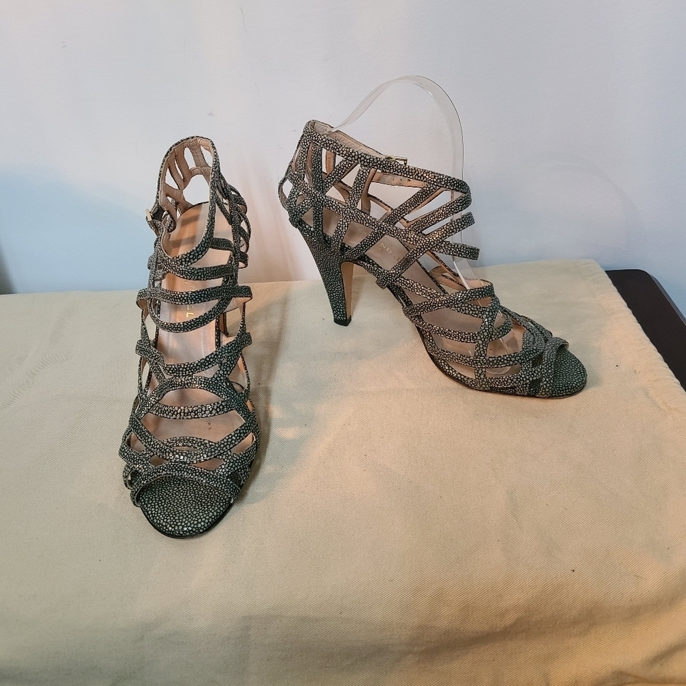 Loeffler Leather Cage Heels